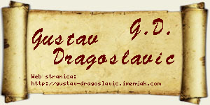Gustav Dragoslavić vizit kartica